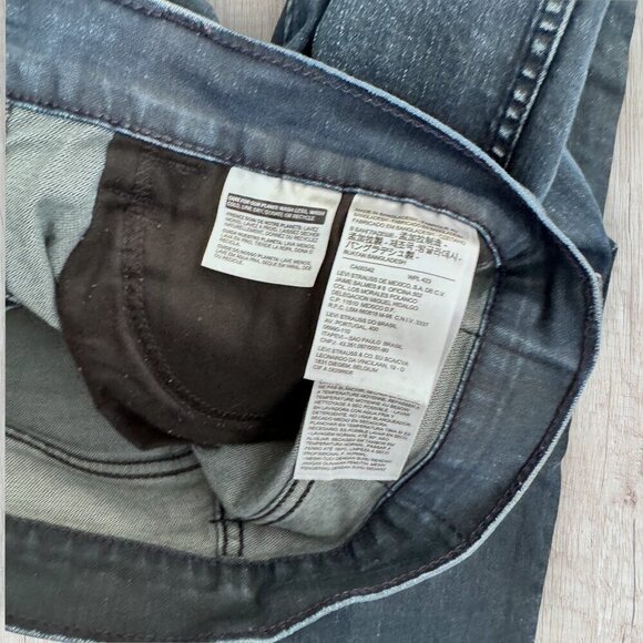 Rare LEVIS 511 Coated Black Label Blank Tab Dark Denim Stretch Jeans Men 31 x 30 - Picture 4 of 5